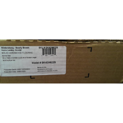 55 Square Feet of Bearly Brown Hardwood Flooring (3 Boxes)