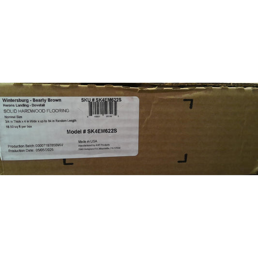 55 Square Feet of Bearly Brown Hardwood Flooring (3 Boxes)