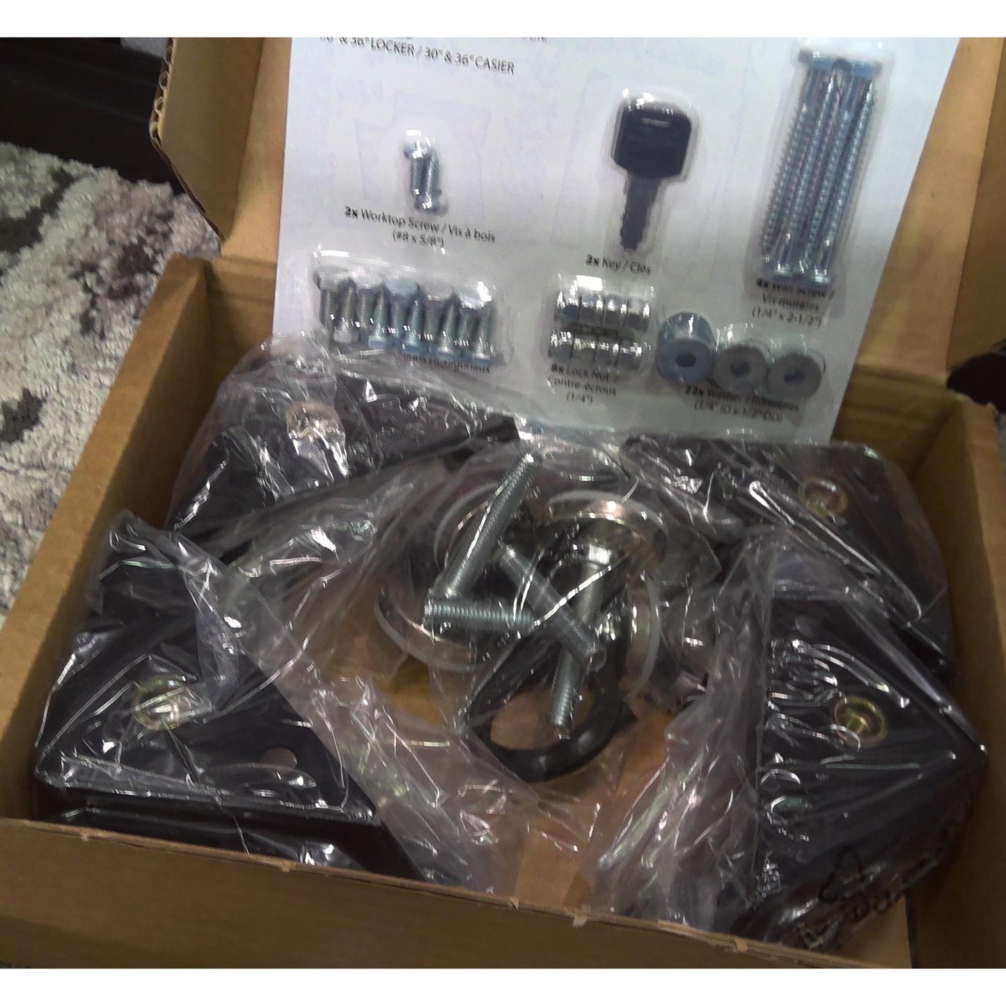 30" x 72" Black and Gray Multi-Use Steel Storage Locker