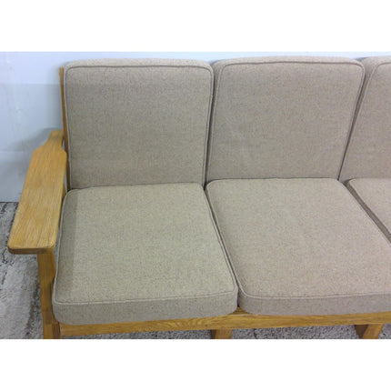 76.5" Ranch Oak Sofa with Beige Cushions (Added 07/29/2026)