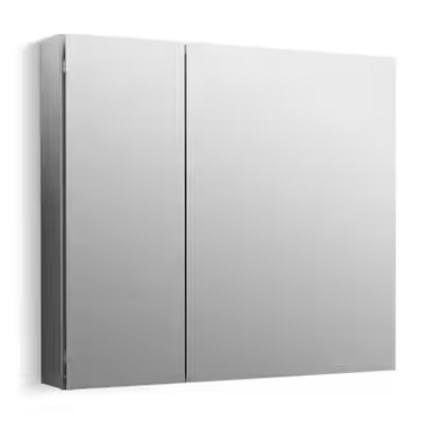 30 in. W x 26 in. H Rectangular Aluminum Medicine Cabinet with Mirror Interior