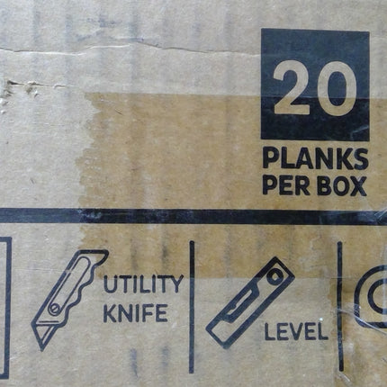 200 Square Feet of Peel and Stick Vinyl Wall Planks in White Wash Color (10 Boxes)