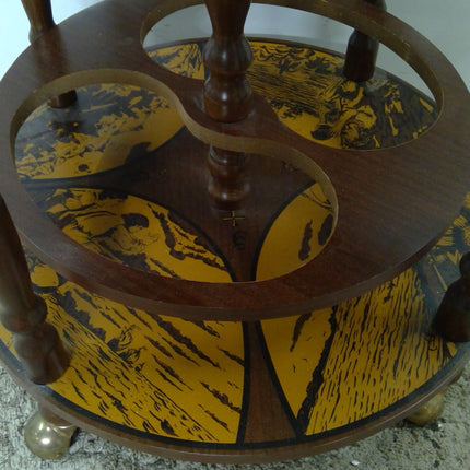 Antique-Style Minerva Globe Bar Cabinet