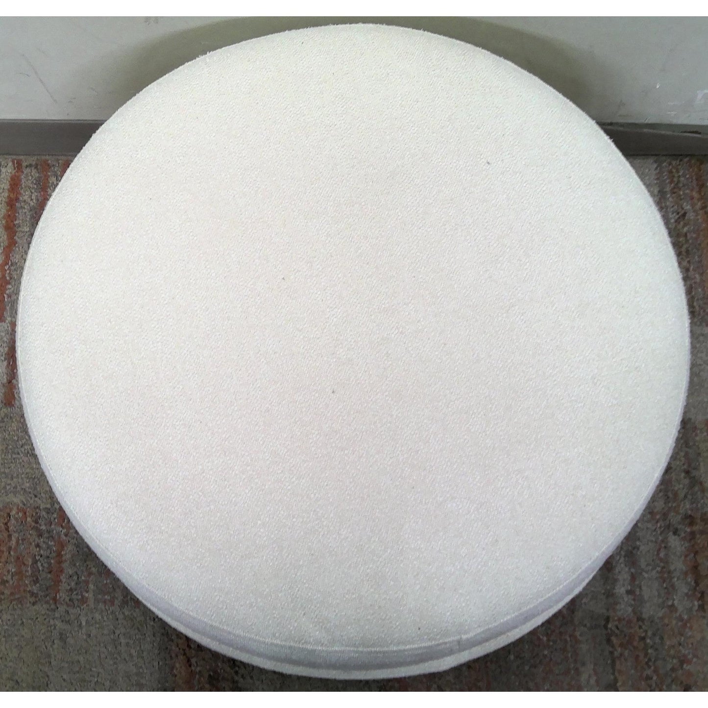 30" Round Tan Ottoman