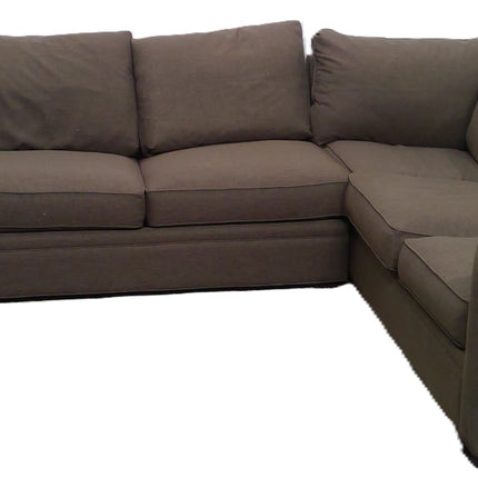 Brown 3 Piece U Shaped Sectional Sofa Large Living Room Couch Set