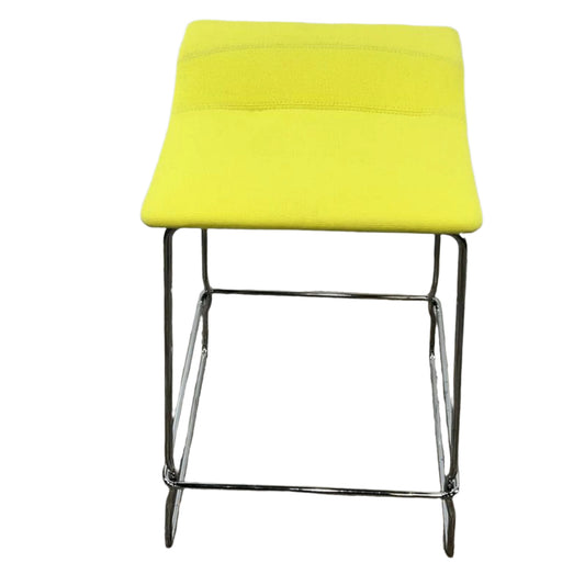 Yellow Fabric Stool