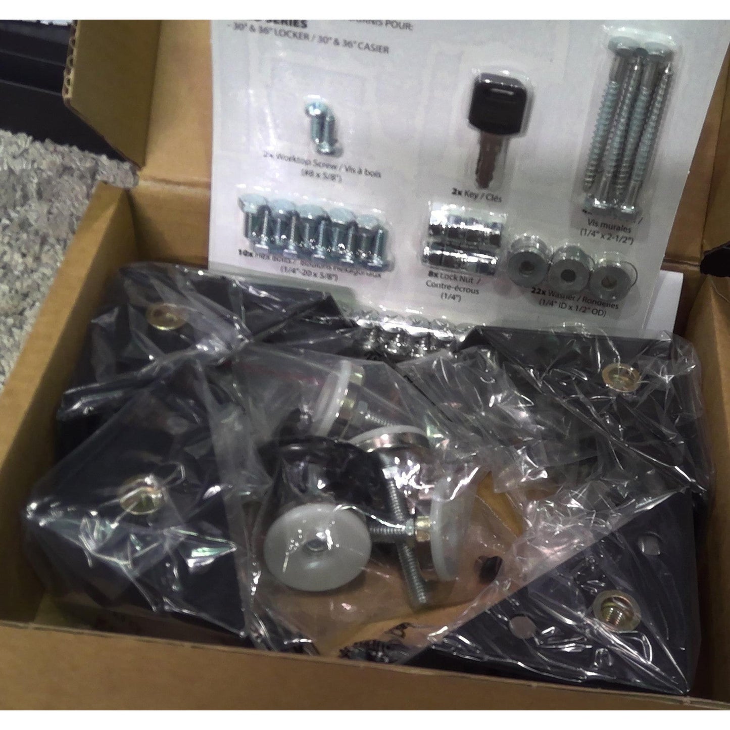 30" x 72" Black and Gray Multi-Use Steel Storage Locker