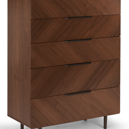 Nera 5-Drawer Chest - Walnut