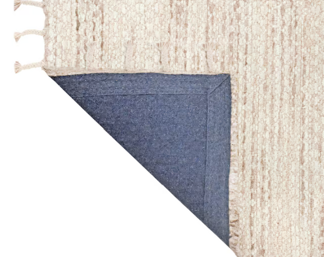 5-ft x 7.5-ft Natural Linen Indoor Area Rug