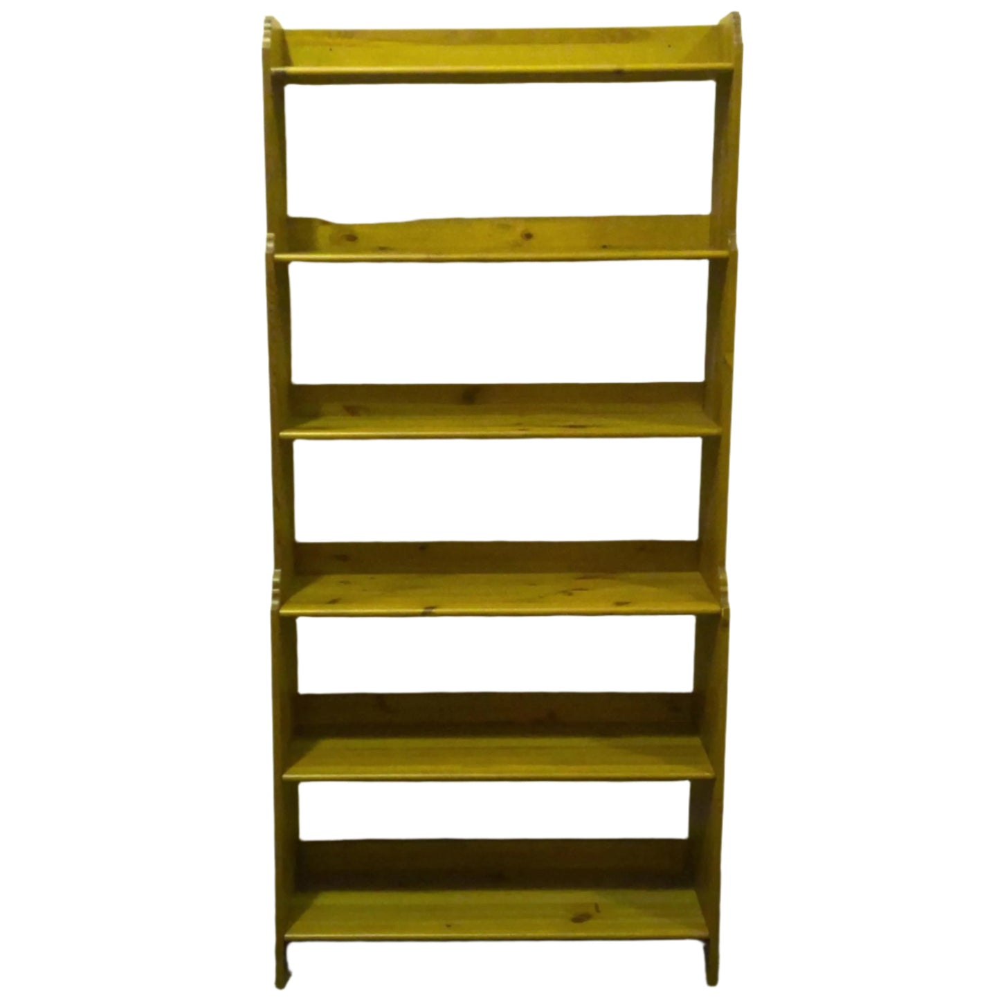 78" 6-Tier Pine Bookcase