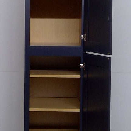 18" x 96" Blue Pantry Cabinet