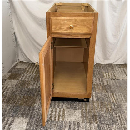 Oak Wood Base Kitchen Cabinet (Left)