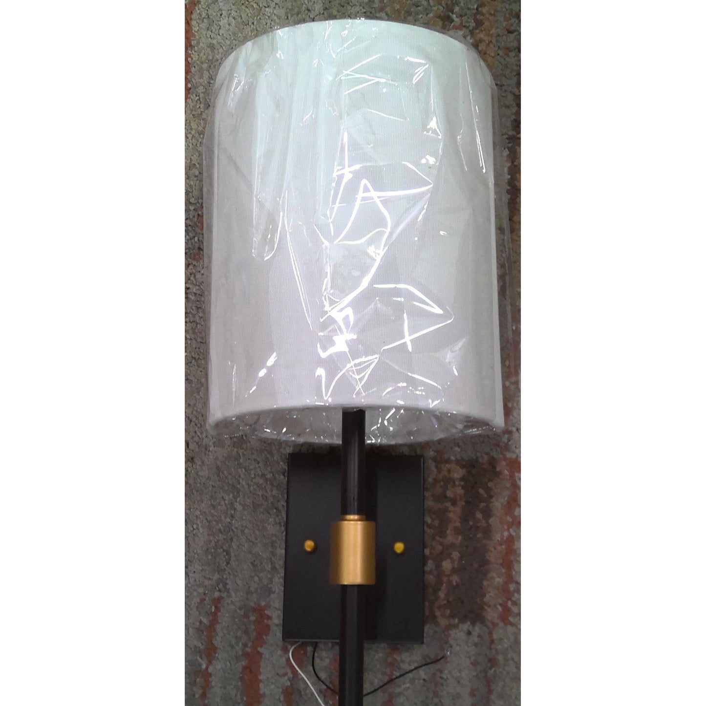 Wall Sconce with Fabric Shade