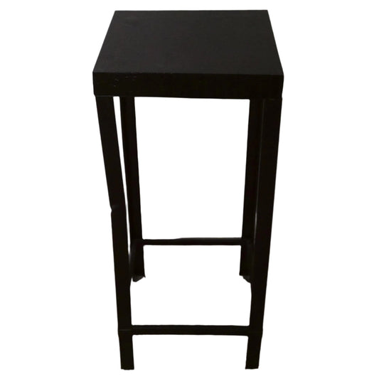 Faux Gator Vinyl-Upholstered Barstool, front