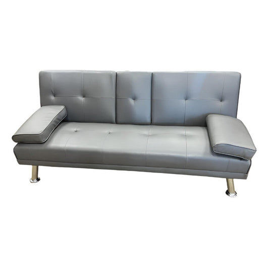 Grey Leather Sofa