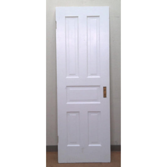 26" x 77" White 5 Panel Door