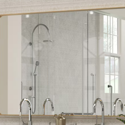 30-in W x 40.0-in H Rectangle Gold Framed Wall Mirror