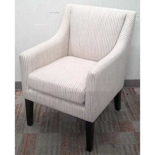 Striped Swoop Arm Dining Chair