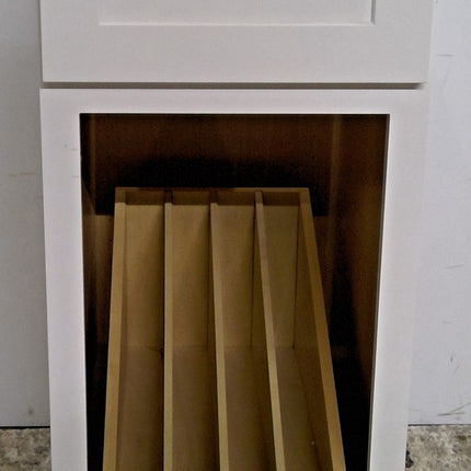 15" White Base Cabinet (No Door)
