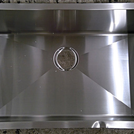 30" Undermount Single Bowl Stainless Steel Sink