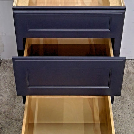 24" Blue 3-Drawer Base Cabinet