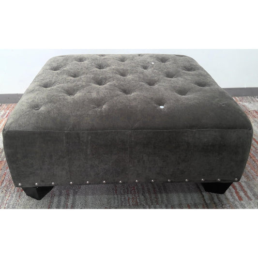 41" Gray Ottoman