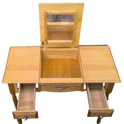 Lift-Top Vanity with Stool