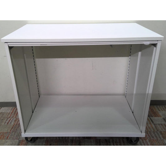 49" White Rolling Work Table