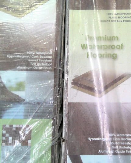 67 Square Feet of Waterproof Vinyl Plank Flooring (2 Boxes)