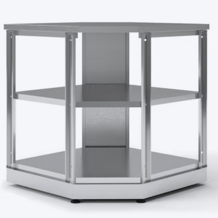 32.5" Stainless Steel Outdoor Kitchen Corner Shelf