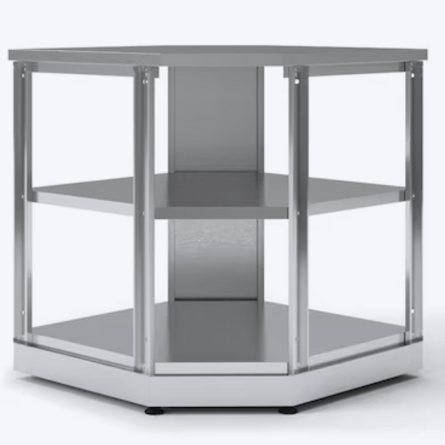 32.5" Stainless Steel Outdoor Kitchen Corner Shelf
