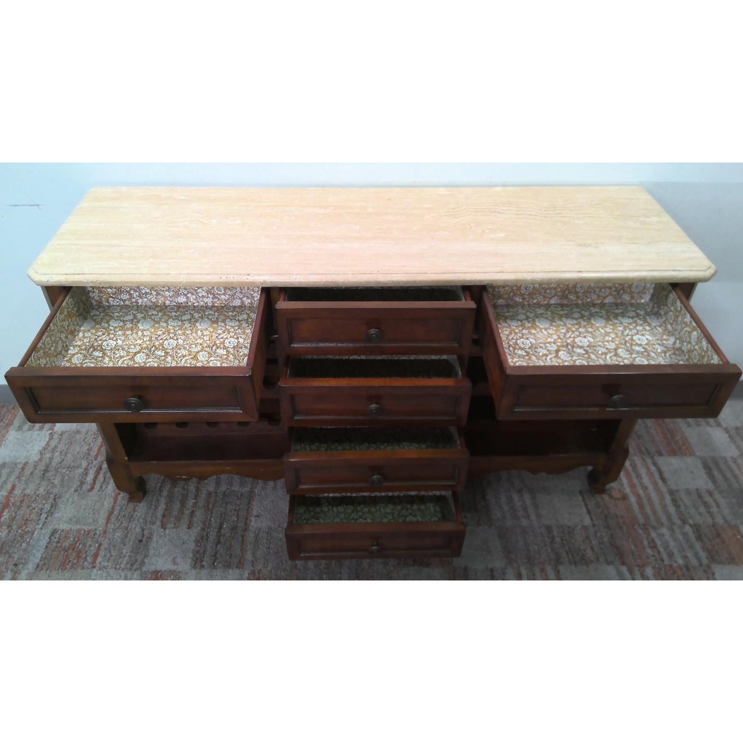 60" Baker Furniture Milling Road Wine Console