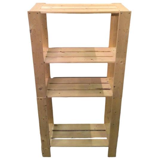 4-Shelf Slatted Storage Unit
