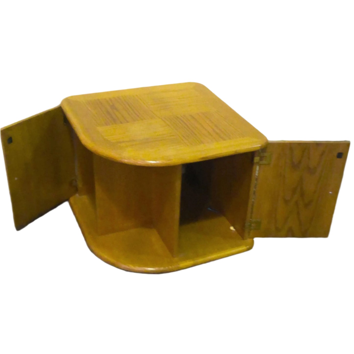 Solid Wood End Table with Storage