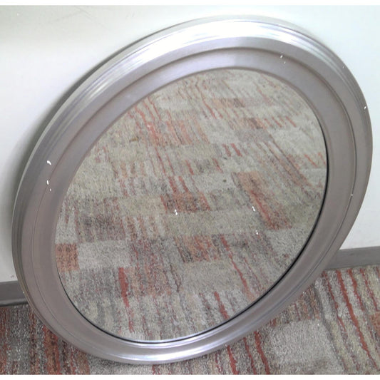 25" x 33" Silver Oval Mirror