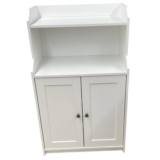 White Microwave Stand