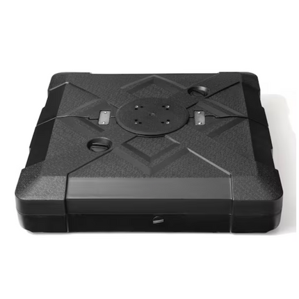 350 lbs. Mobile Square HDPE Heavy-Duty Outdoor Sand and Water Filled Patio Umbrella Base
