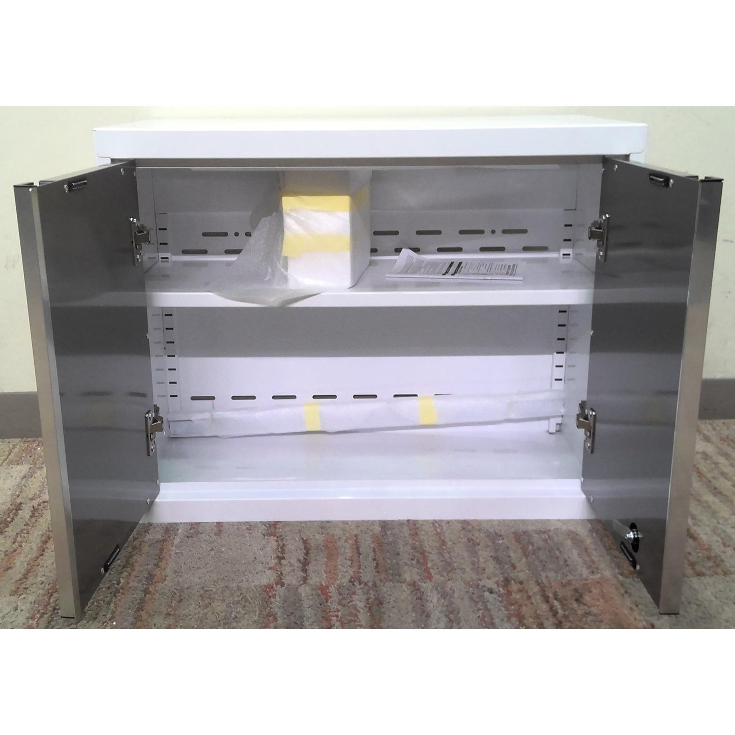 28" White Steel Upper Cabinet