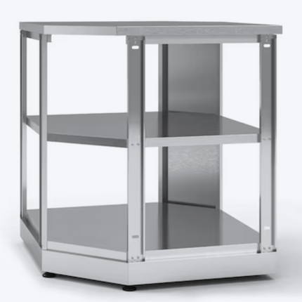 32.5" Stainless Steel Outdoor Kitchen Corner Shelf