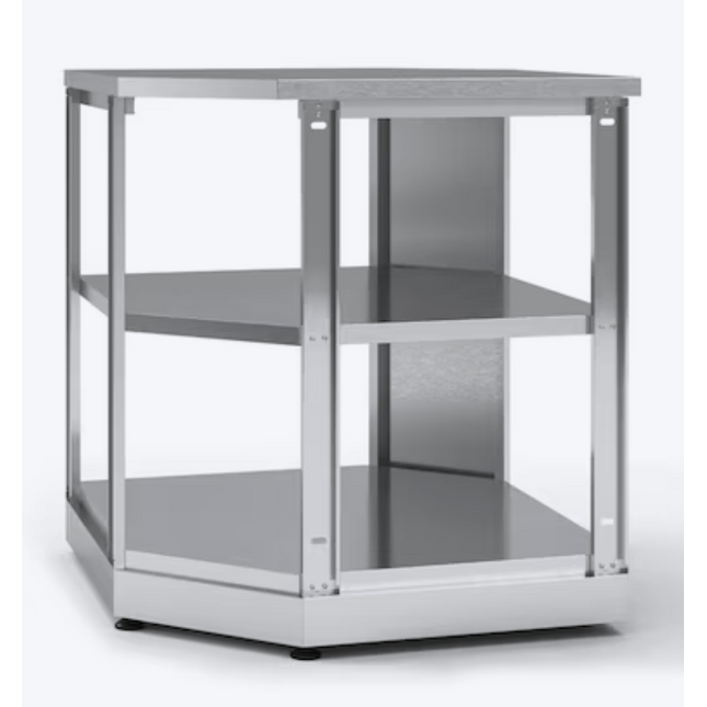 32.5" Stainless Steel Outdoor Kitchen Corner Shelf