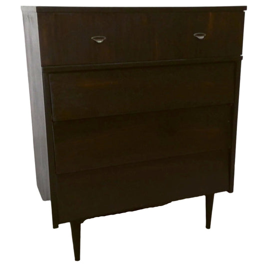Walnut 4-Drawer Dresser, front