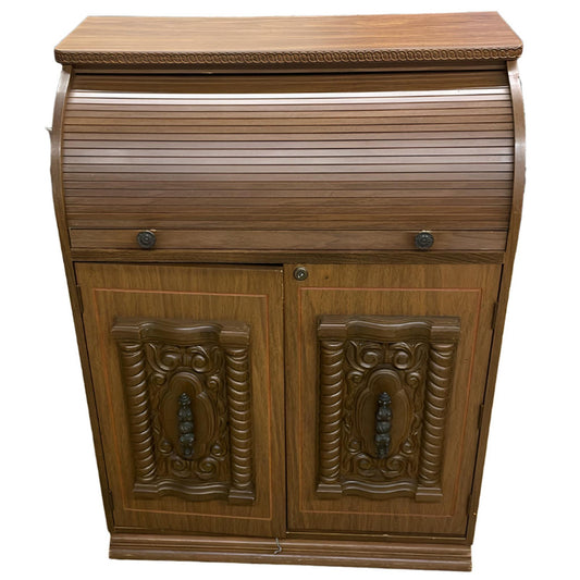Secondhand Roll-Top Stereo Console, front
