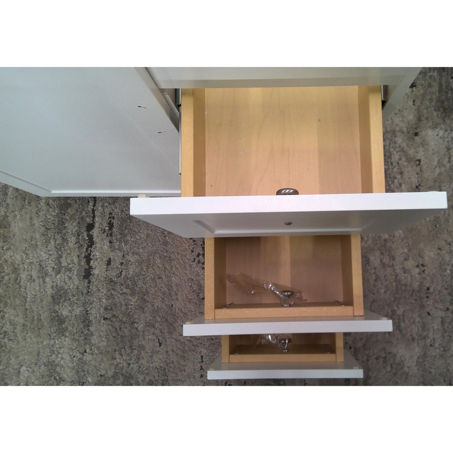 30" White Vanity Cabinet