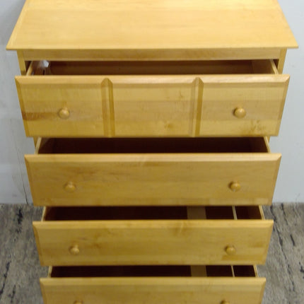 4-Drawer Light Wood Dresser