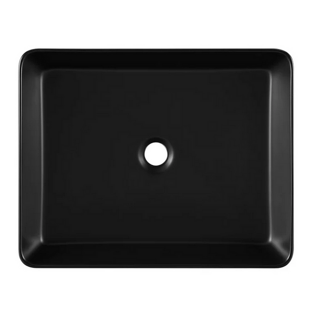 ReStore Select x Swiss Madison Concorde Matte Black Ceramic Rectangle Vessel Sink - GW