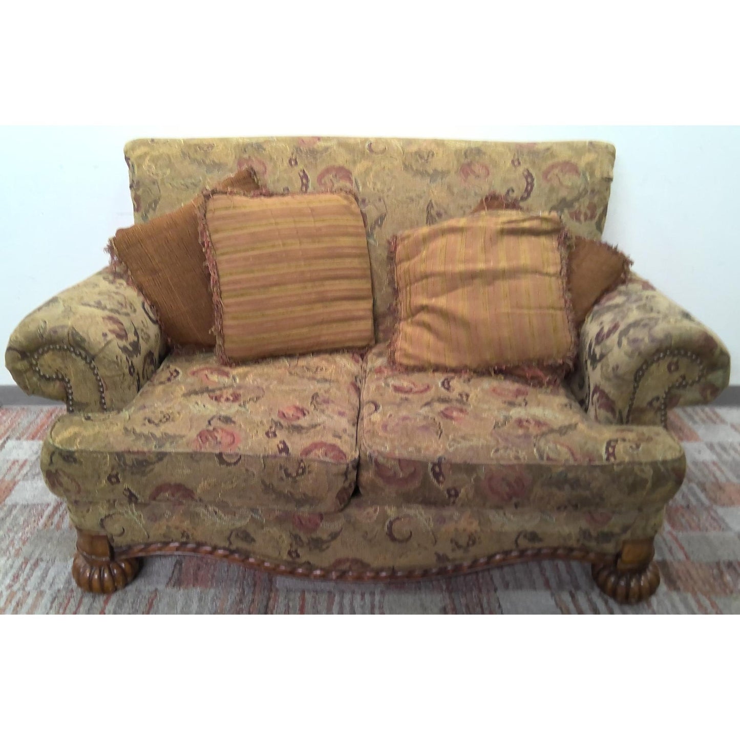 71" Green Flora Loveseat