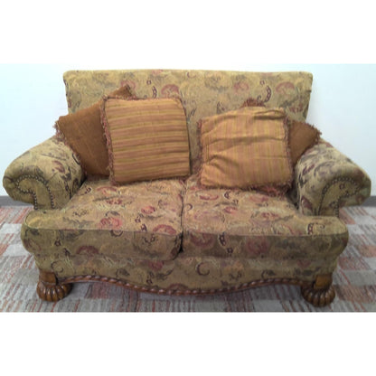71" Green Flora Loveseat