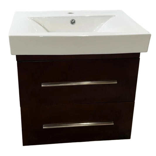 24" Floating Vanity with Cultured Marble Top