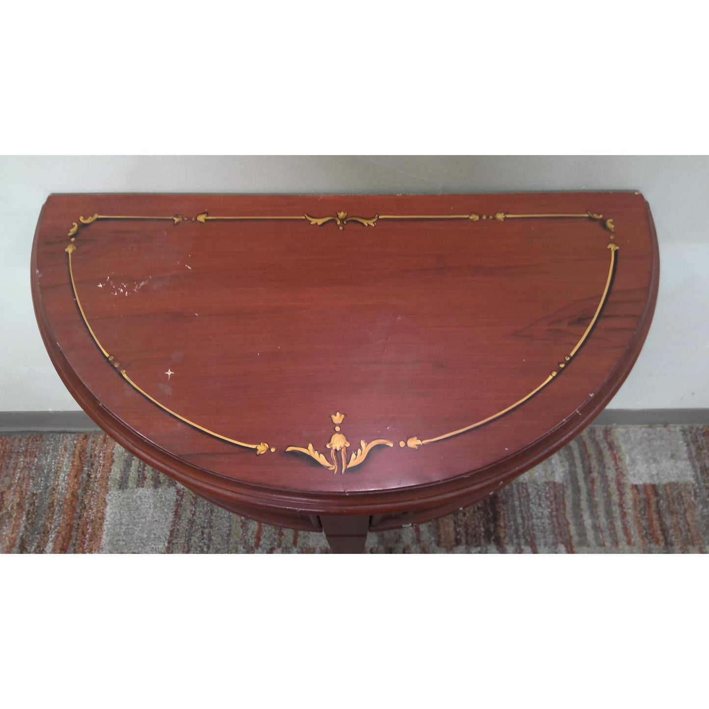 28" Half Round Hallway Table