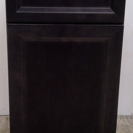 18" Black 1-Drawer Base Cabinet